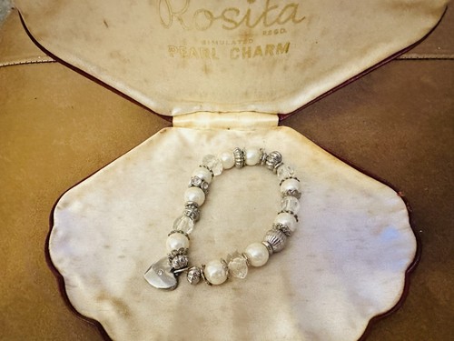 Rosita simulated pearl - simulated, charm