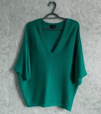 Phase Eight  Jade  Linen Knit Jumper Loose Fit Batwing Sleeves Size Medium vgc