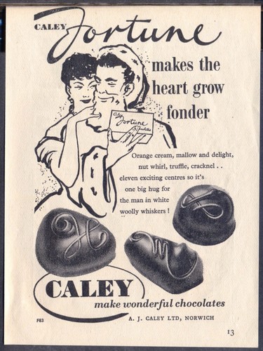 Caley fortune chocolates - fortune,