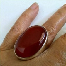 Valentine's Day Carnelian Gemstone 925 Sterling Silver Handmade Ring All Size