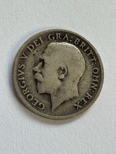 1918 George V Silver Sixpence Coin In Collectable Condition.