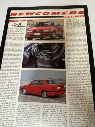 Framed original 1992 alfa - framed,