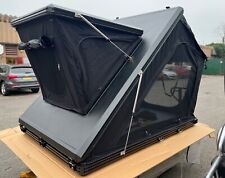Aluminium hard shell roof top tent Black 2 person clamshell opening camping