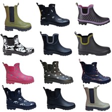 Womens Ankle Wellie Boots