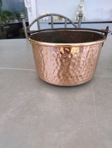 Vintage french hammered copper - hammered,