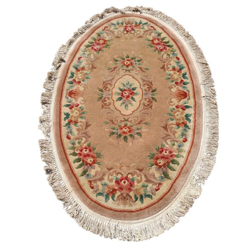 Vintage oval floral - floral, 100%