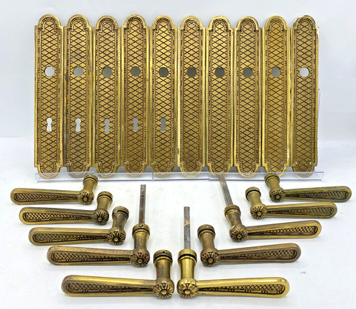 Antique french door handles - antique,