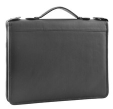 Black Leather A4 Ring Binder