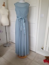 Dessy Collection Bridesmaid Dress Pale Blue Size 14