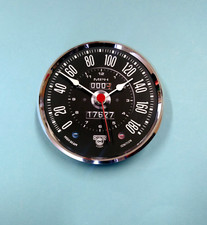 MEGA-QUARTZ 100mm BEZEL Quartz Clock  insert movement old Aston car artwork.