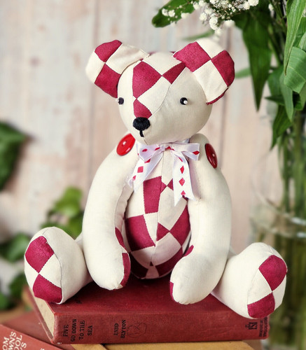 Harley memory bear patchwork - harley,