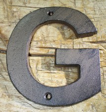 Cast Iron Industrial LETTER G