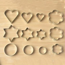 12 Cookie Cutter Set Stainless