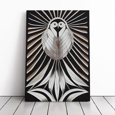Chrome Bird Abstract Canvas
