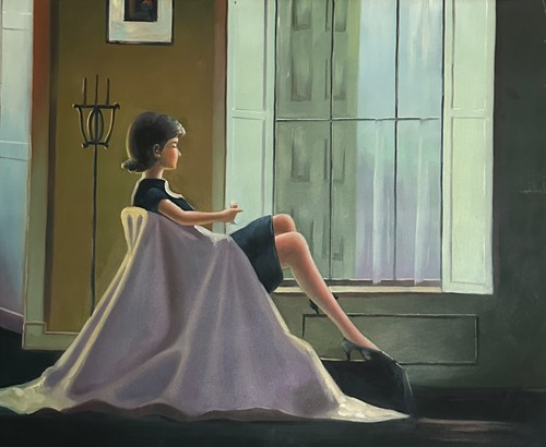 Acrylic canvas reproduction - on,
