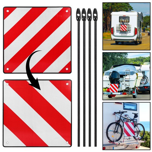 Pvc rear warning sign - pvc,