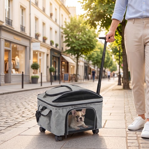 Foldable soft sided dog travel - foldable,