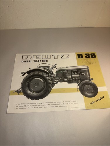 1960 deutz d30 diesel tractor - deutz,