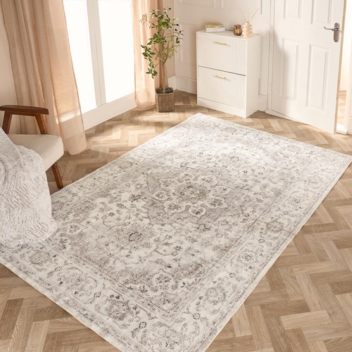 Ohs washable rug vintage print - ohs,