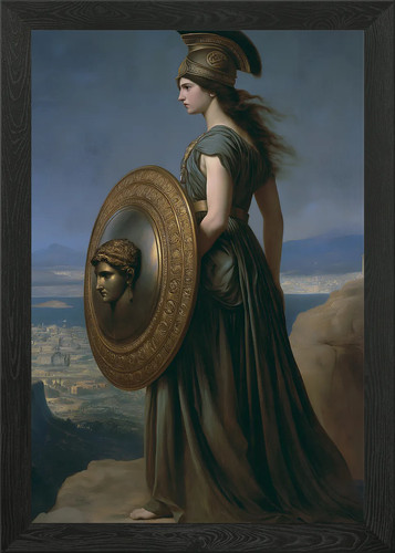 Athena greek goddess framed - athena,,