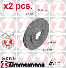 X2 PCS FRONT BRAKE DISC ROTOS