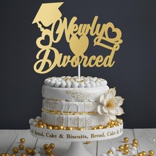 Newly Divorced Cake Topper