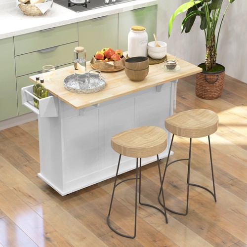 Rolling kitchen island with - rolling,