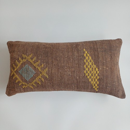 Moroccan cactus silk cushion - moroccan,