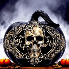 Gothic Pumpkin Ornament