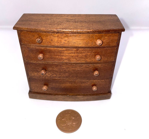 Dolls house chest - dolls, drawers