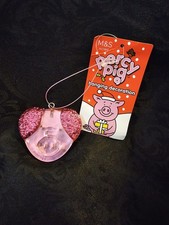 Marks and Spencers glittery pink Percy Pig  “SWEET” Hanging Christmas Decoration