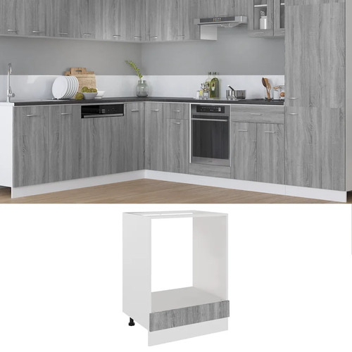 Walplus oven cabinet grey - cabinet,