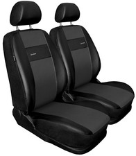 Front seat covers fit Vauxhall Tigra black/grey  Leatherette