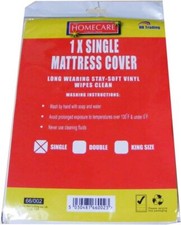 EXTRA WATERPROOF QUILTED MATRESS MATTRESS PROTECTOR FITTED BED COVER SINGLE SIZE