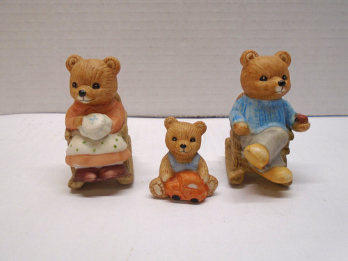 Vintage set homco bears - 3,