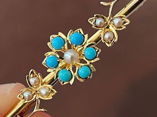 Victorian 15ct gold - , turquoise