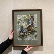 Needlepoint Bird Art Work
