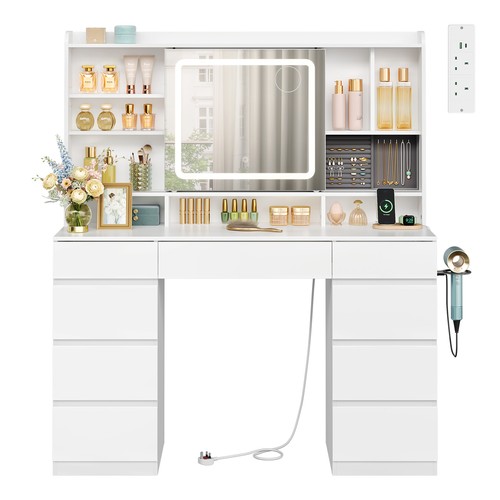 Dressing table with sliding - with,