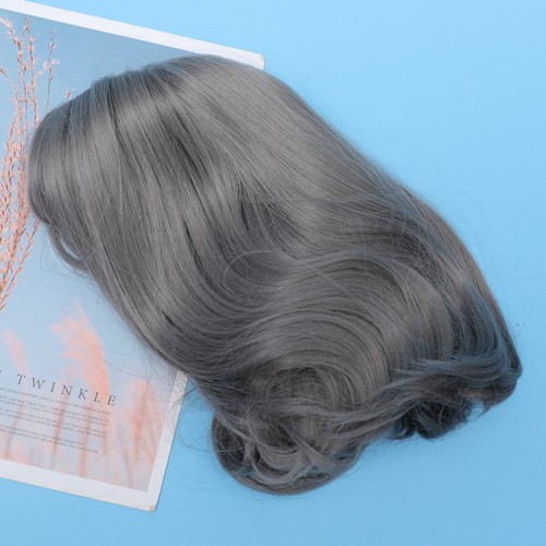 Grey bob hair wig synthetic - hair,