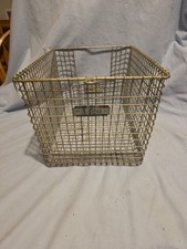 Vintage Wire Gym Locker Basket