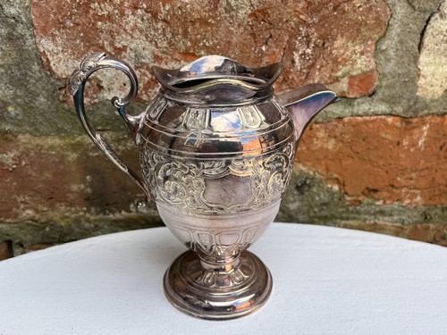 Antique silver plated - , milk