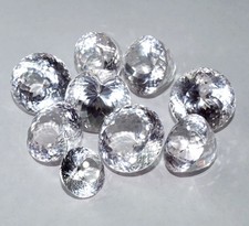 150 Ct Natural White Sapphire 12-18 Pcs Round Cut AGL Certified Gemstone Lot