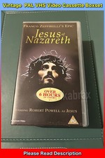 Jesus of Nazareth Starring Robert Powell (PAL VHS Video Cassette Boxset 1997)