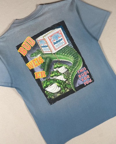 90s faded budweiser alligator - budweiser,