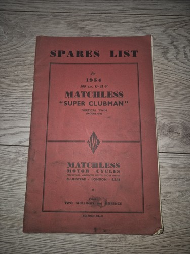 Vintage 1954 matchless suler - 1954,