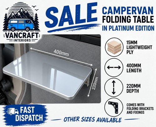 Folding campervan table 400mm - table,,