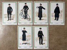 R.U.C. Royal Ulster Constabulary 1930 - 1960 Uniforms Postcards.