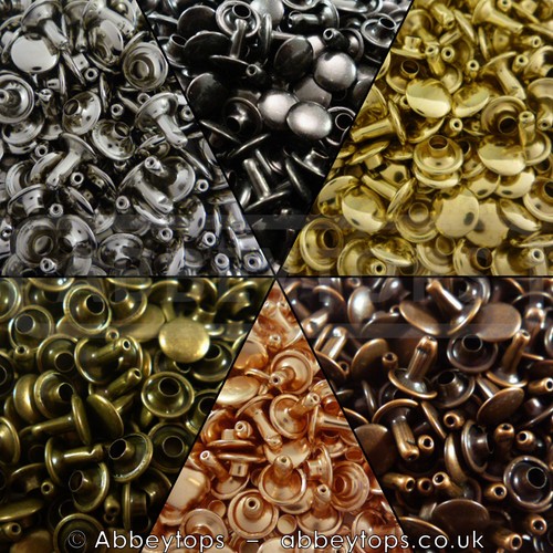 Double cap rivets - cap, 7x7