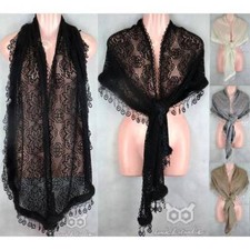 Faux Fur Plain Scarf Warm Soft