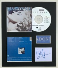 MADONNA - Signed Autographed - TRUE BLUE - Album Display